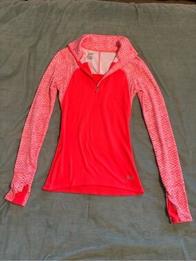 Under Armour Women’s Pink Half-Zip Performance Top
